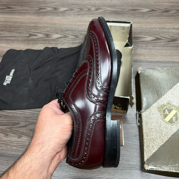 NEW Allen Edmonds McAllister Burgundy Wingtip Oxfords 9 C main image 6